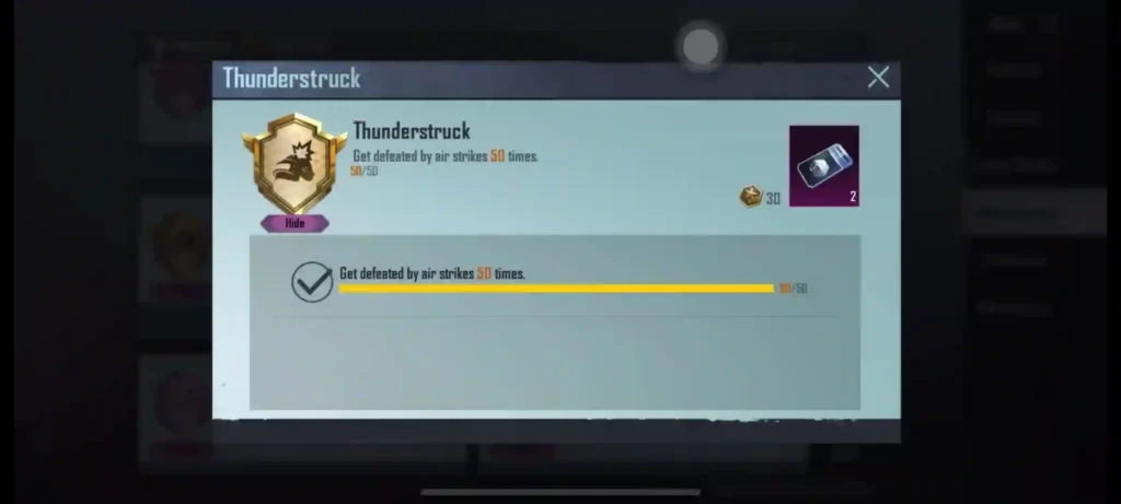Thunderstruck Hidden Achievements